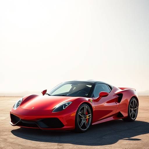 Coche deportivo rojo