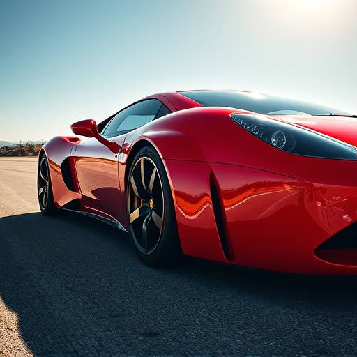 Coche deportivo rojo
